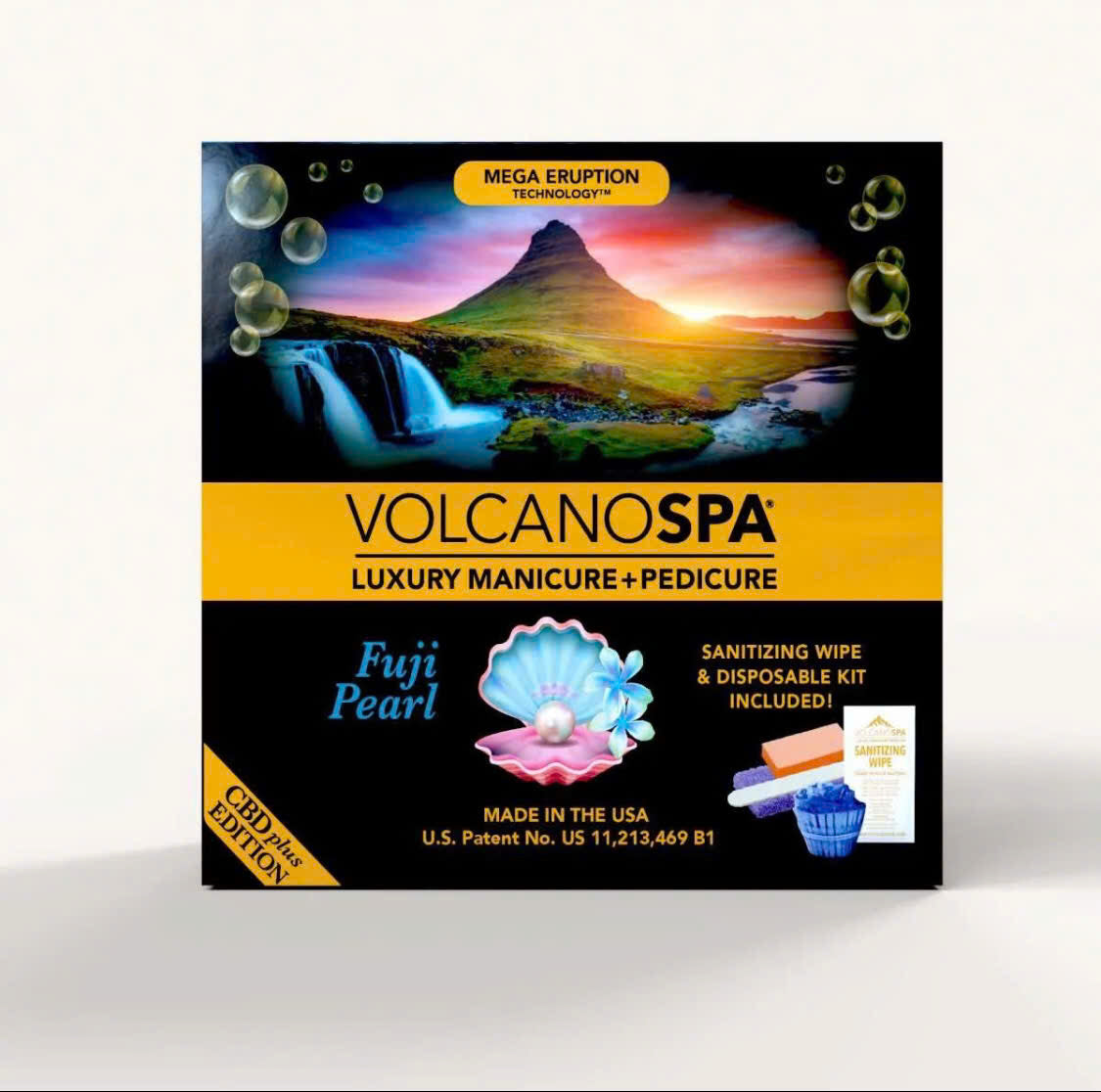 VolcanoSpa CBD+ Edition Fuji Pearl – 5 Step Deluxe Pedicure Kit (Case 36 Sets)