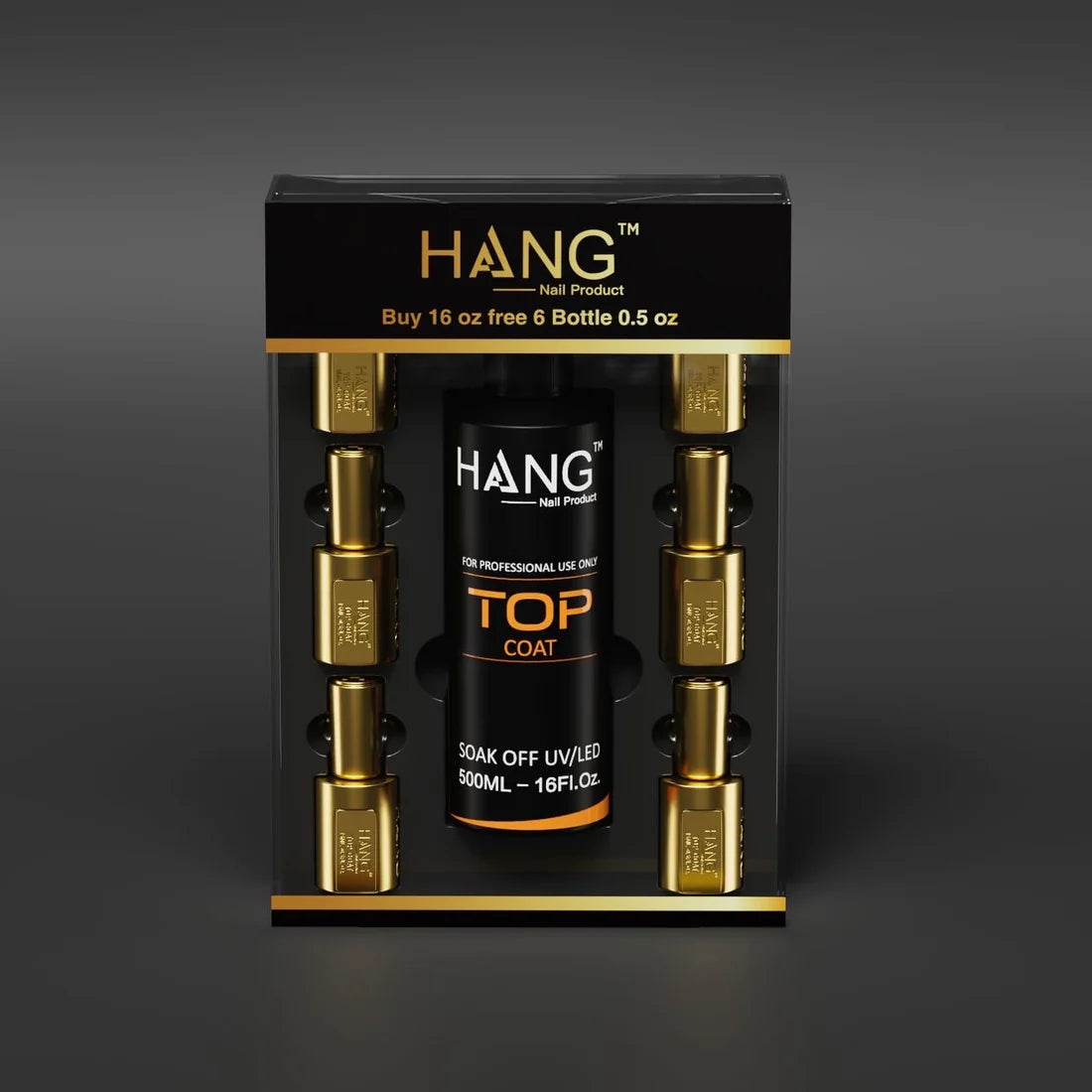 Top Coat Combo – 16oz with 6 Bottles + Extra 3 Duo Base & Top 0.5oz