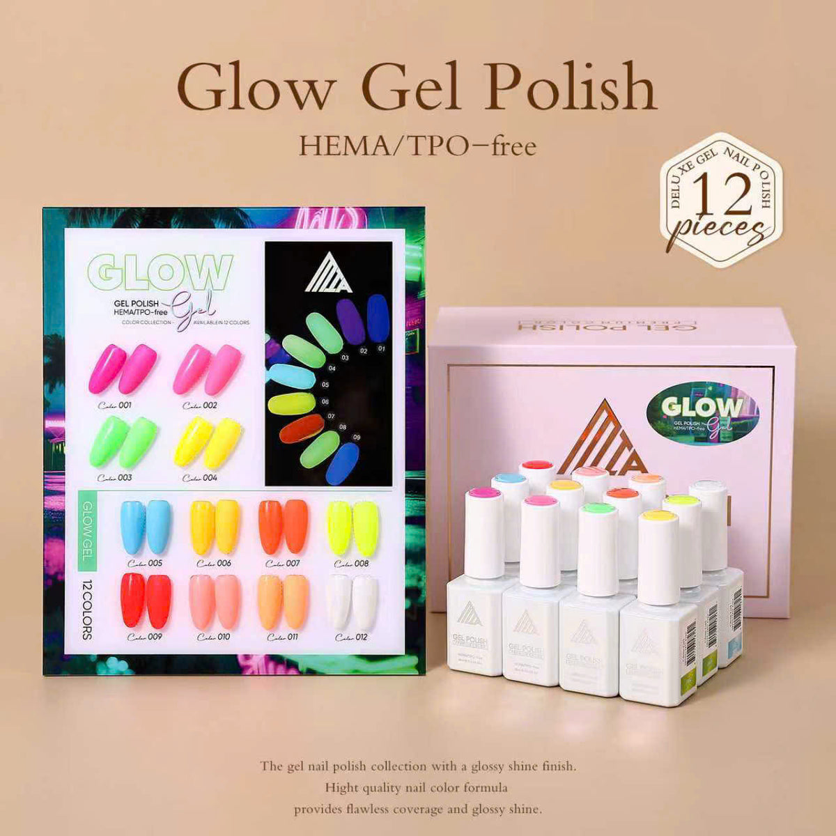 LavaGel Glow Gel Polish 24 Colors