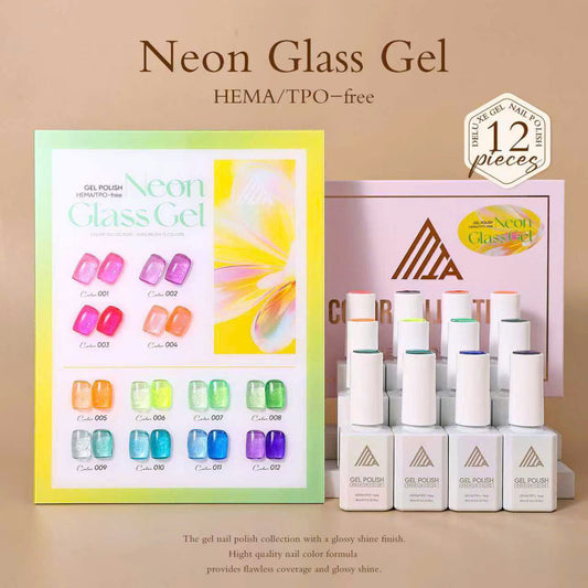 LavaGel Neon Glass Gel 12 Colors