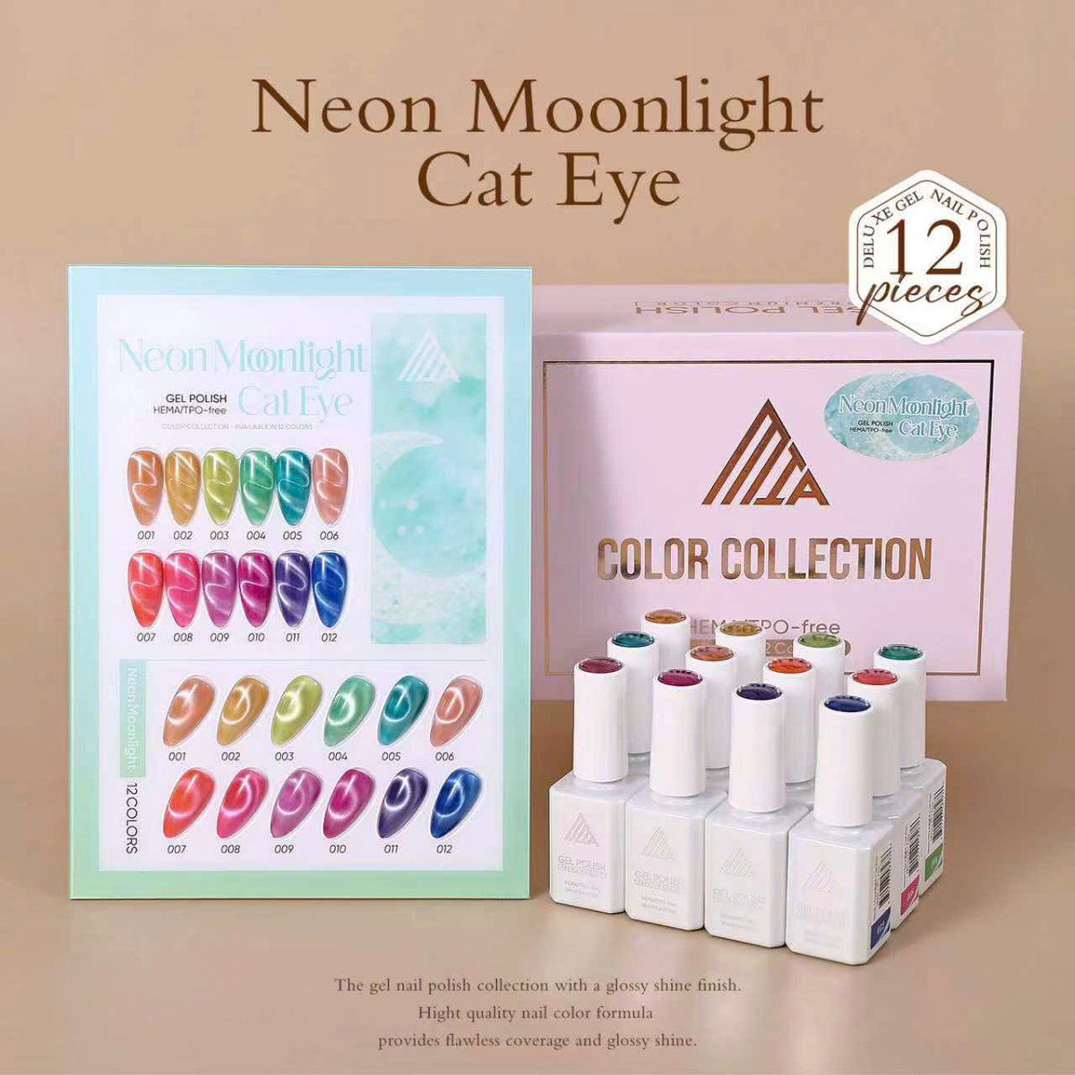 LavaGel Neon Moonlight Cat Eye 12 Colors